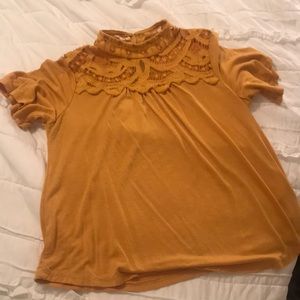 Mustard yellow top